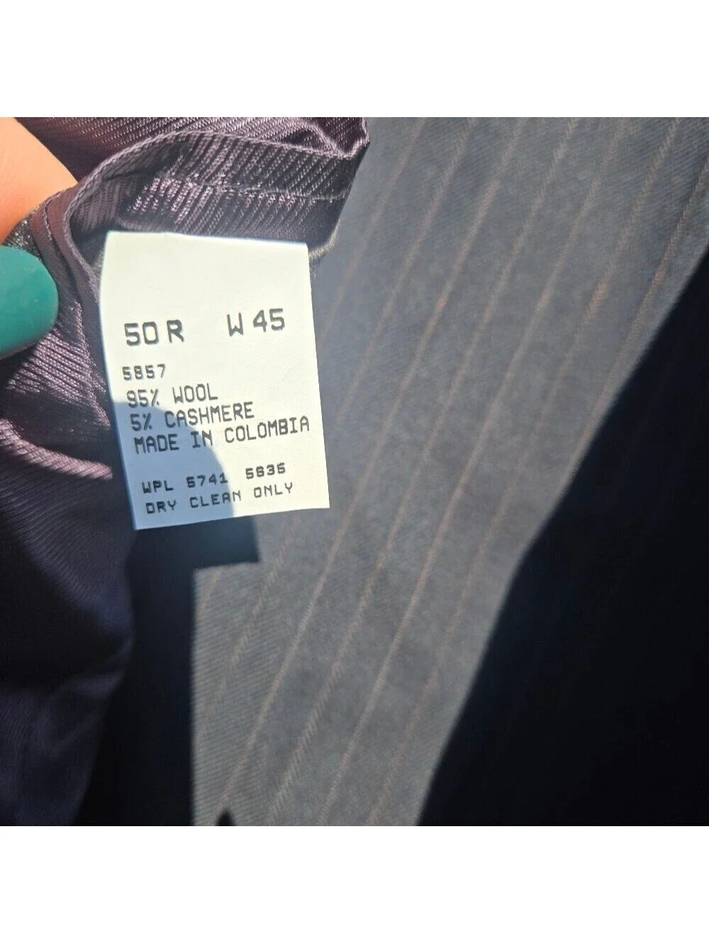 Oscar de la Renta Charcoal Pinstripe Suit